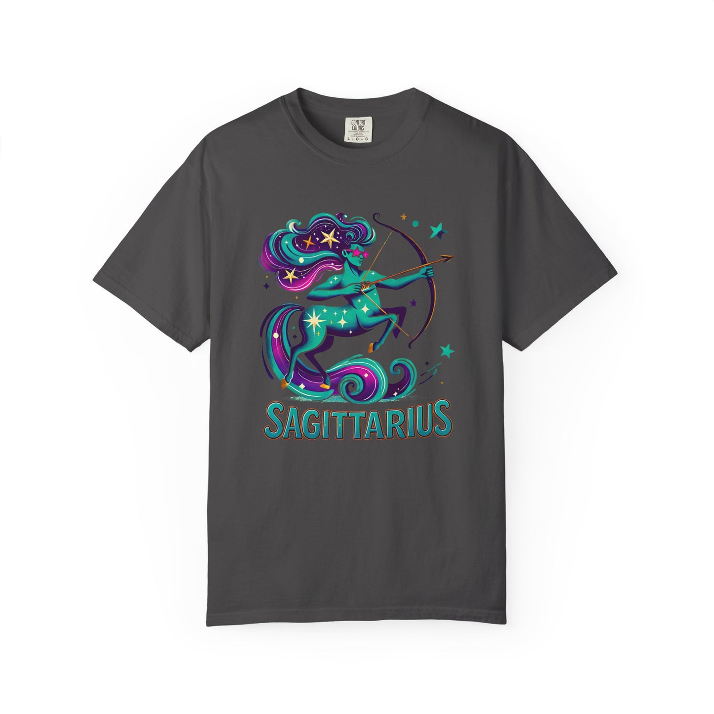 Sagittarius Retro Groovy Centaur -Colorful Zodiac Tee