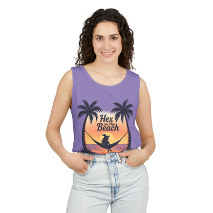 Hex on the Beach Tank – Wicked Retro Witchcore Shirt