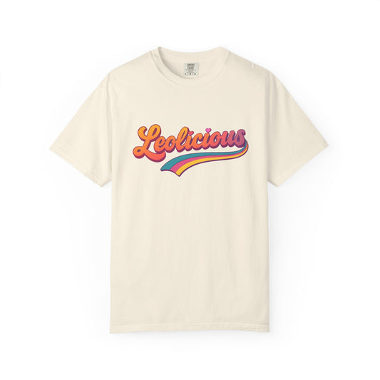 Leolicious – Retro Groovy Leo Zodiac Tee