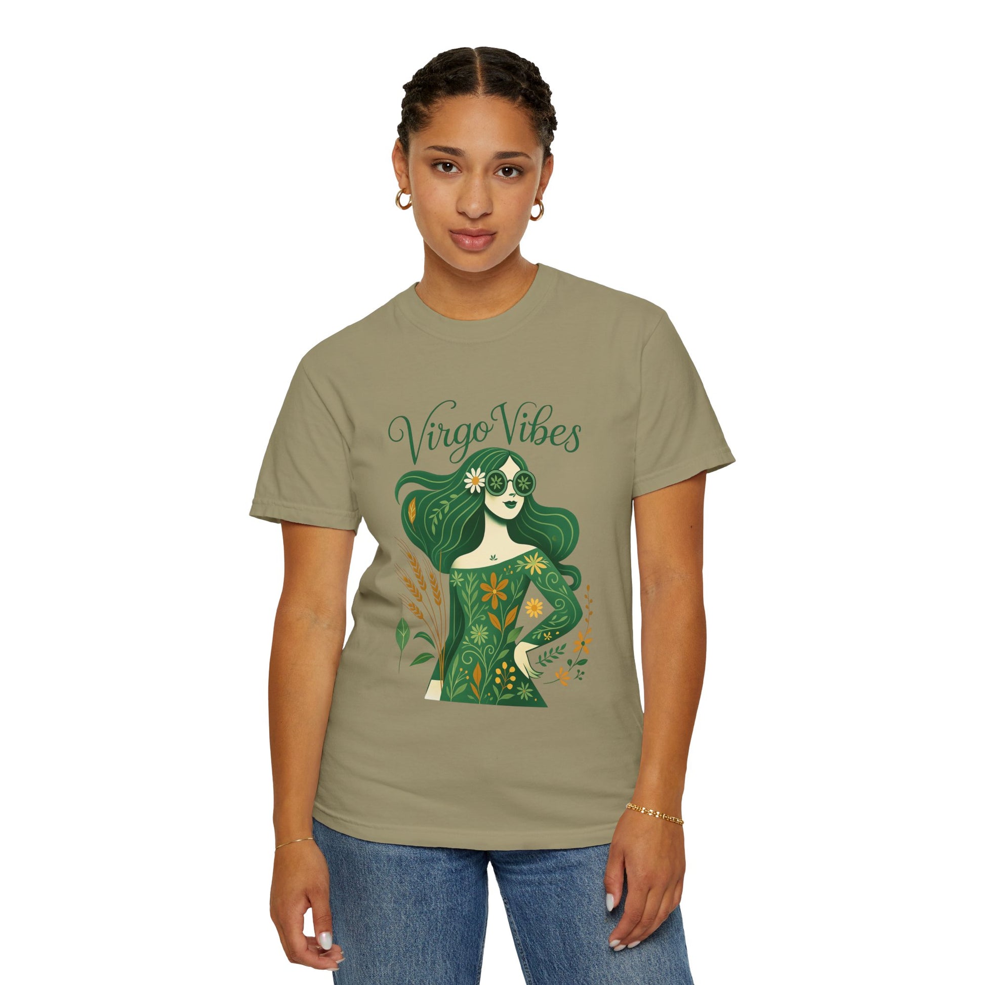 Virgo Vibes Vibrant Tee – Earthy Zodiac Shirt