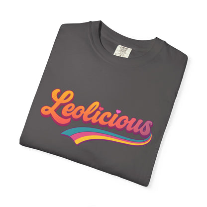 Leolicious – Retro Groovy Leo Zodiac Tee