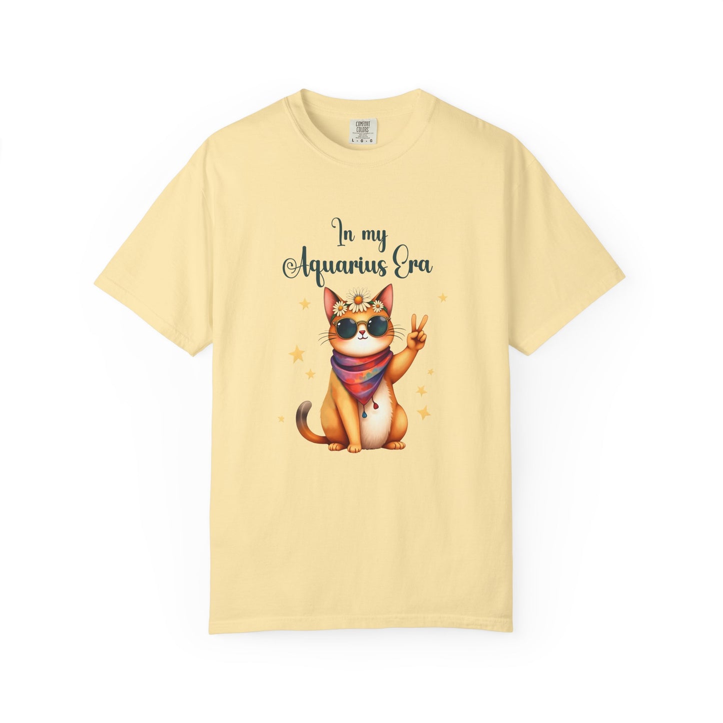 In My Aquarius Era Tee – Funny Zodiac Cat Shirt