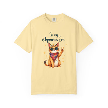 In My Aquarius Era Tee – Funny Zodiac Cat Shirt