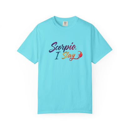Scorpio I Slay Multicolor Tee – Wicked and Vibrant Zodiac Shirt