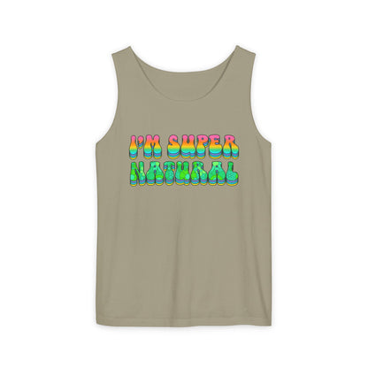 I'm Super Natural - Retro Affirmation virgo Tank Top (Unisex)