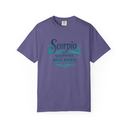 Scorpio Waters Run Deep – Colorful Tee Zodiac Shirt