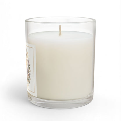 Capricorn Floral Zodiac Candle 11oz | Goat Astrology Celestial Home Decor