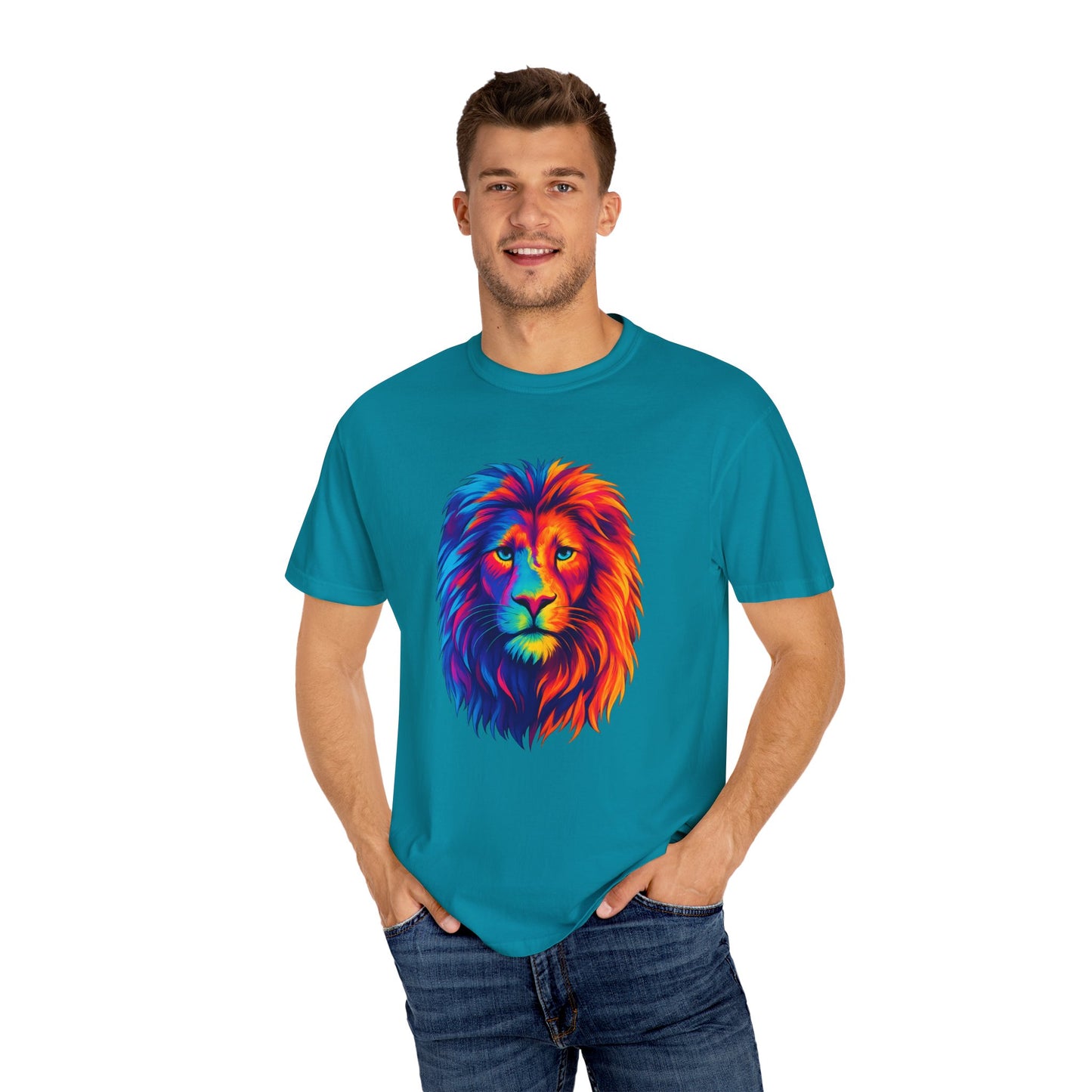 Rainbow Lion Tee – Vibrant & Fierce