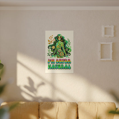 I’m Super Natural – Retro Radiant Affirmation Canvas Wall Art - Enchanted Sky