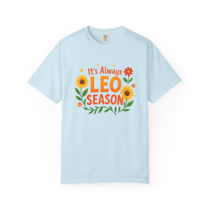 It’s Always Leo Season – Colorful Sunflower Aesthetic Tee
