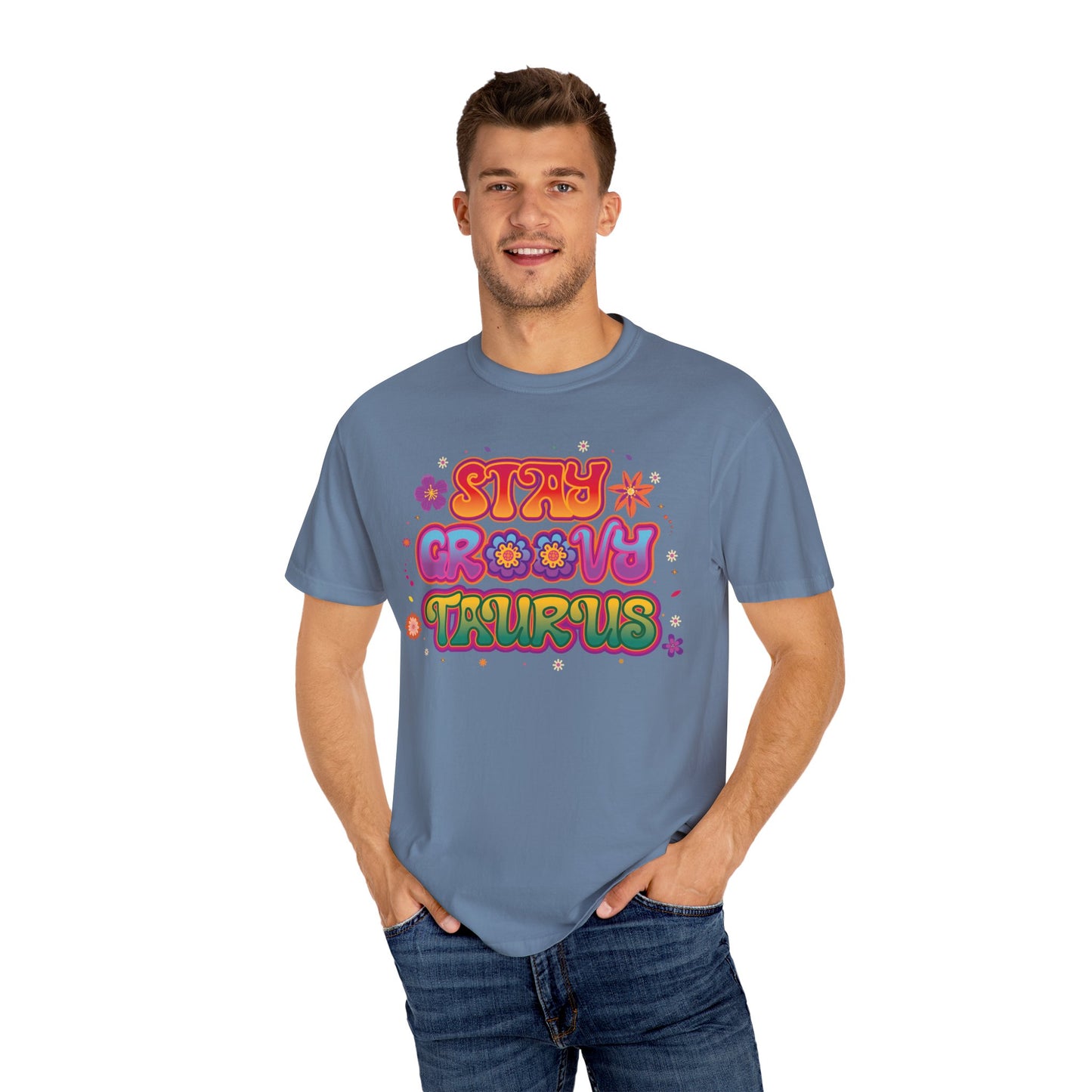 Stay Groovy Taurus  -  Vintage Retro Groovy Astrology Tee