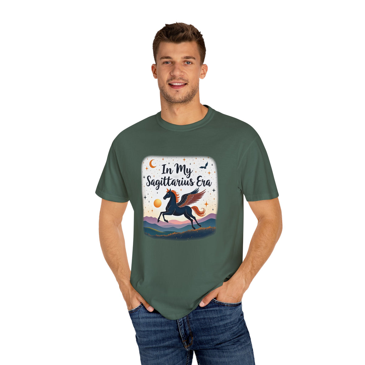 In My Sagittarius Era – Mystical Pegasus Tee - Enchanted Sky