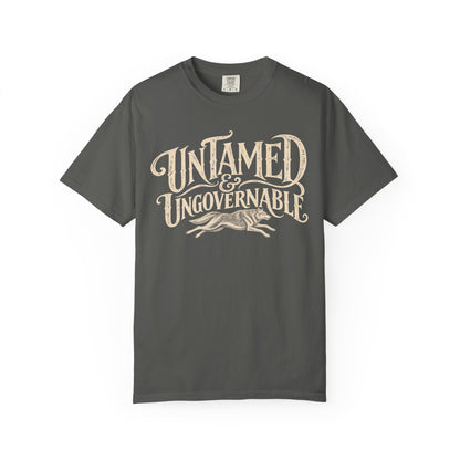 Untamed Ungovernable Vintage Western T-Shirt | Feminist Statement Tee