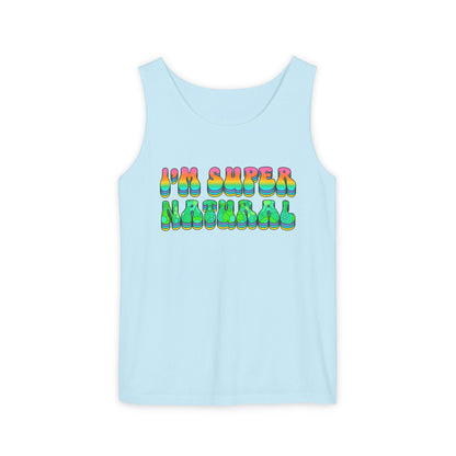 I'm Super Natural - Retro Affirmation virgo Tank Top (Unisex)
