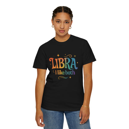 Libra I Like Both Tee – Rainbow Zodiac Shirt