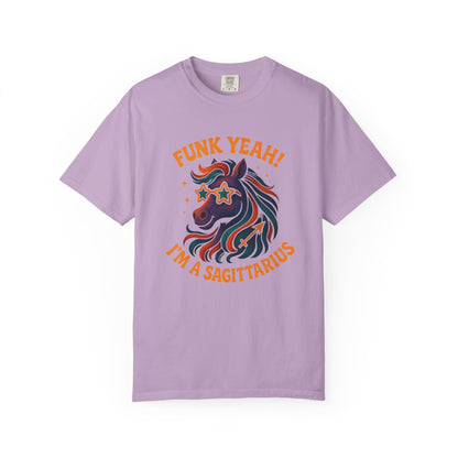 Funk Yeah! I’m a Sagittarius – Retro Colorful Tee Zodiac Shirt