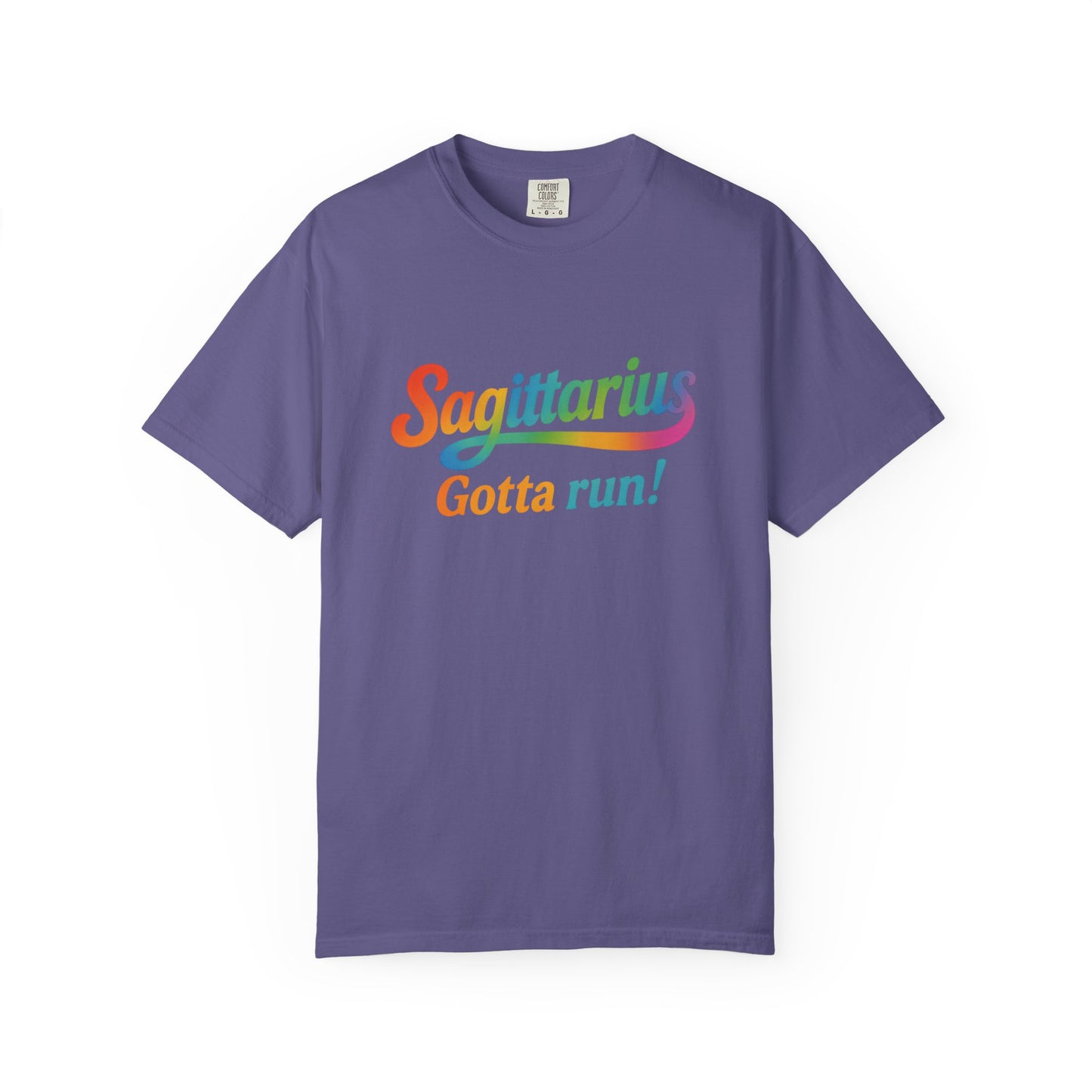 Sagittarius Gotta Run – Colorful Tee Zodiac Shirt