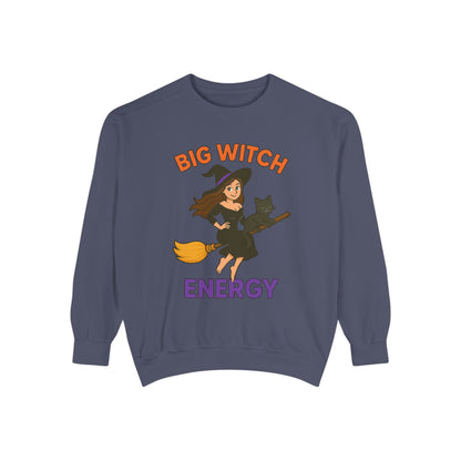 Big Witch Energy Sweatshirt – Funny Witch Cat Broom Pullover