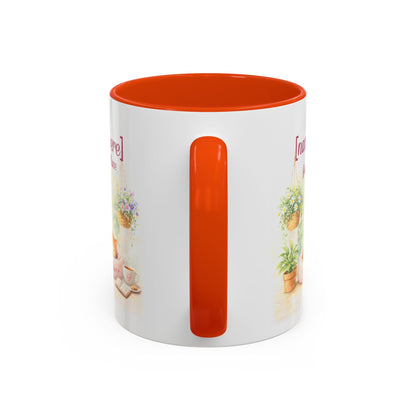 Personalized Name Cat Mug - Custom "Happy Place" Ceramic Mug for Cat Lovers