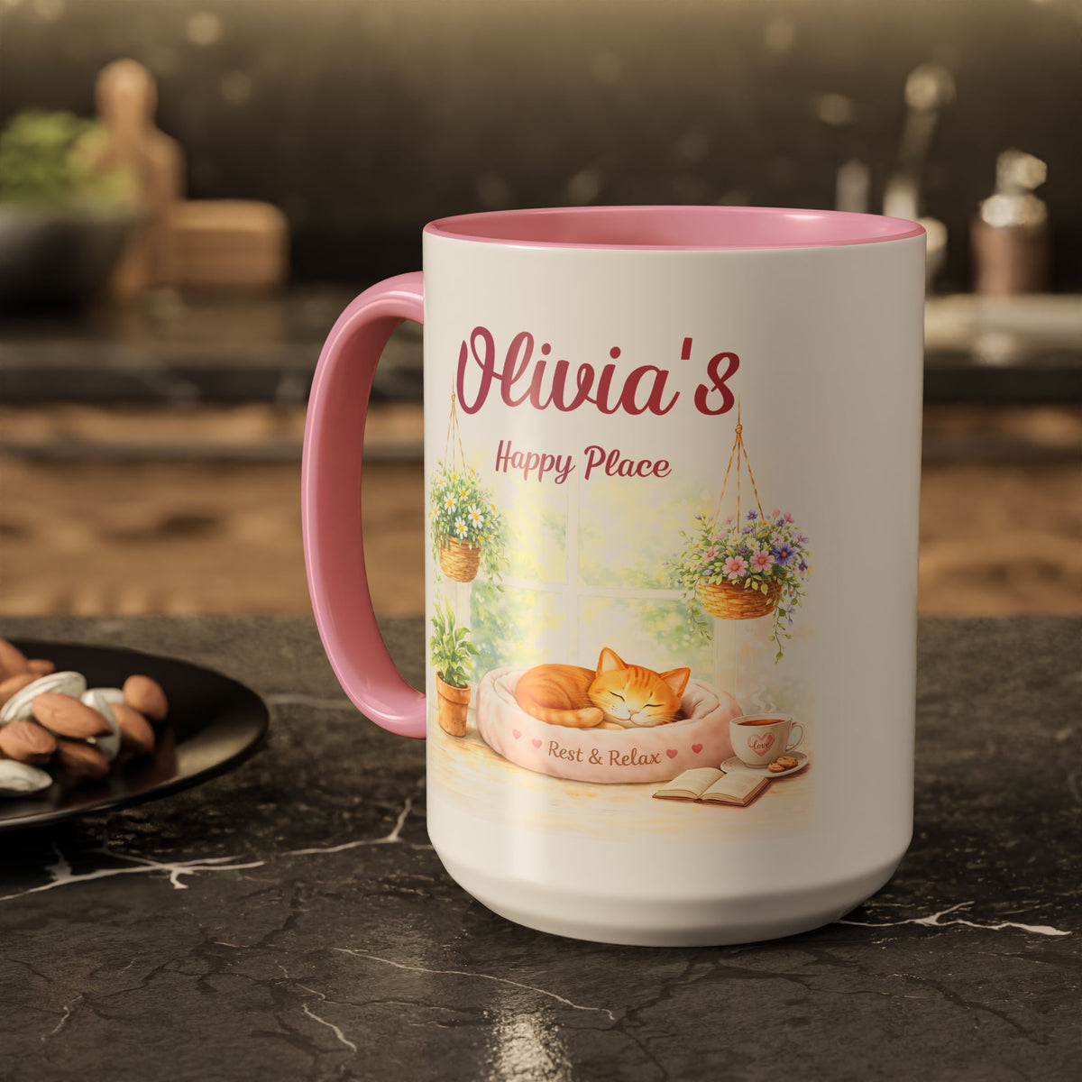 Personalized Cat Coffee Mug