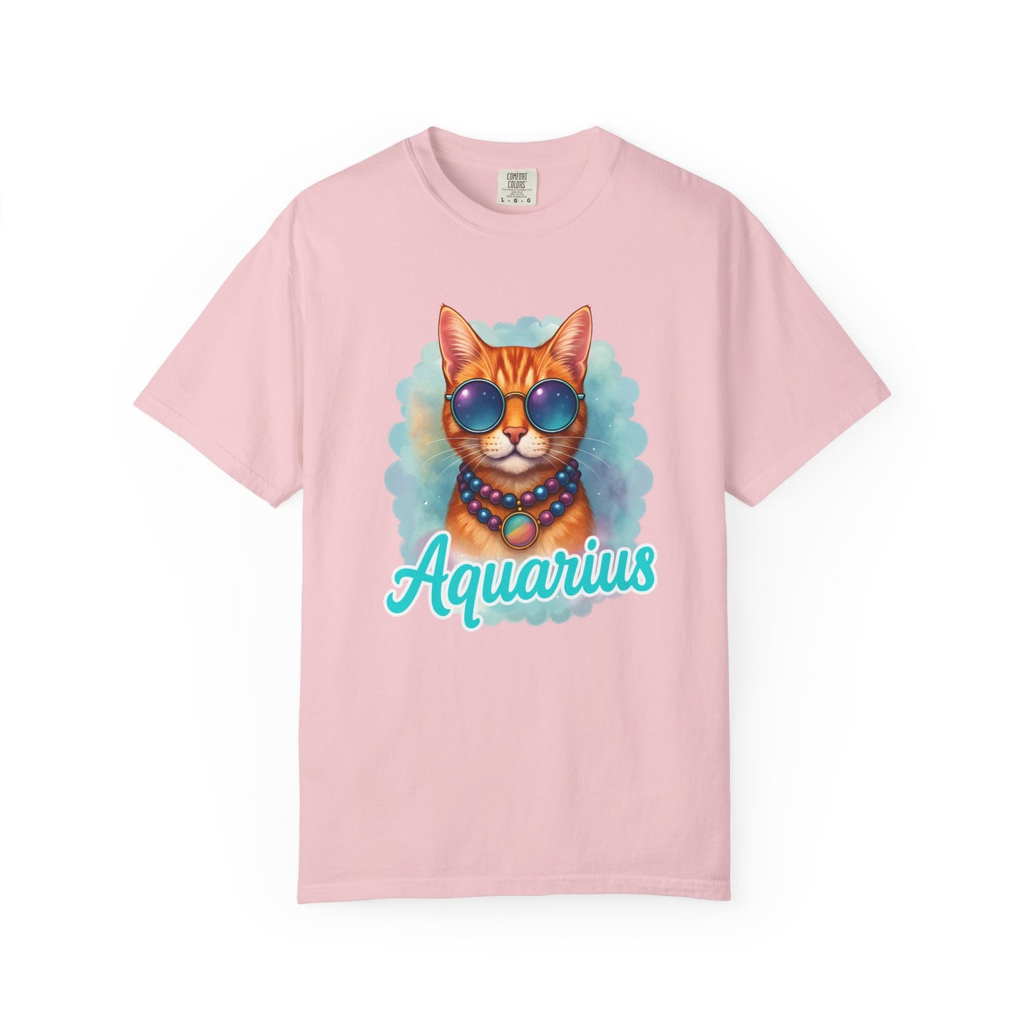 Aquarius – Colorful Cool Cat Zodiac Shirt