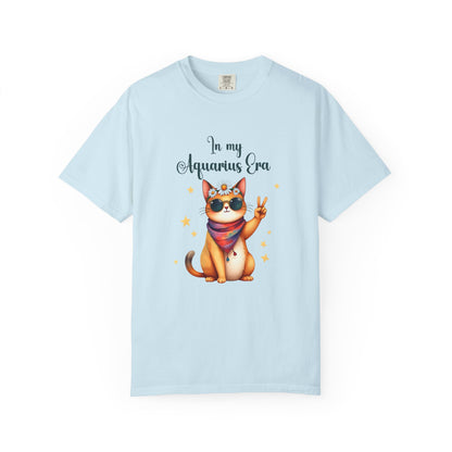 In My Aquarius Era Tee – Funny Zodiac Cat Shirt