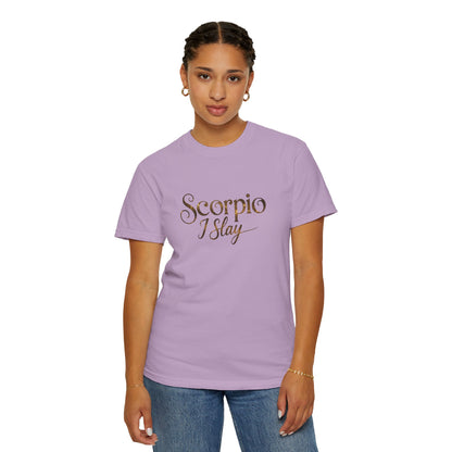Scorpio I Slay Witchy Tee – Wicked Zodiac Shirt