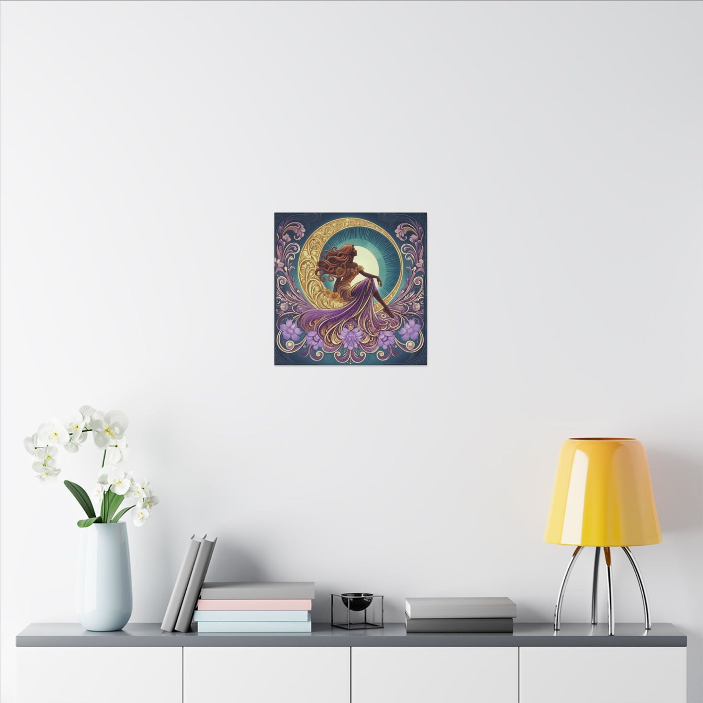 Star of the Moon | Glamorous Goddess Art Nouveau Wall Art