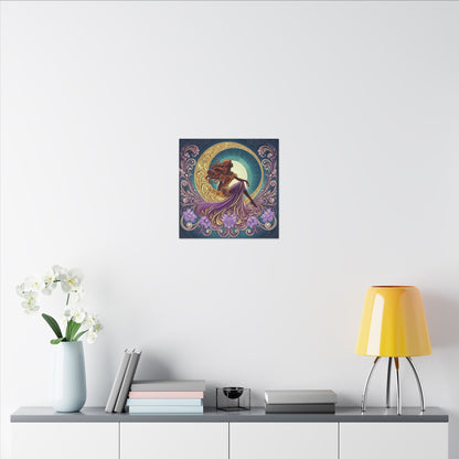 Star of the Moon | Glamorous Goddess Art Nouveau Wall Art