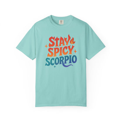 Stay Spicy Scorpio Tee – Colorful Zodiac Shirt