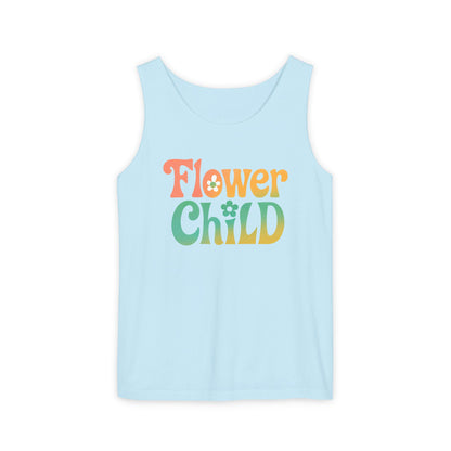 Flower Child - Boho Retro Style Sleeveless Tank (Unisex)