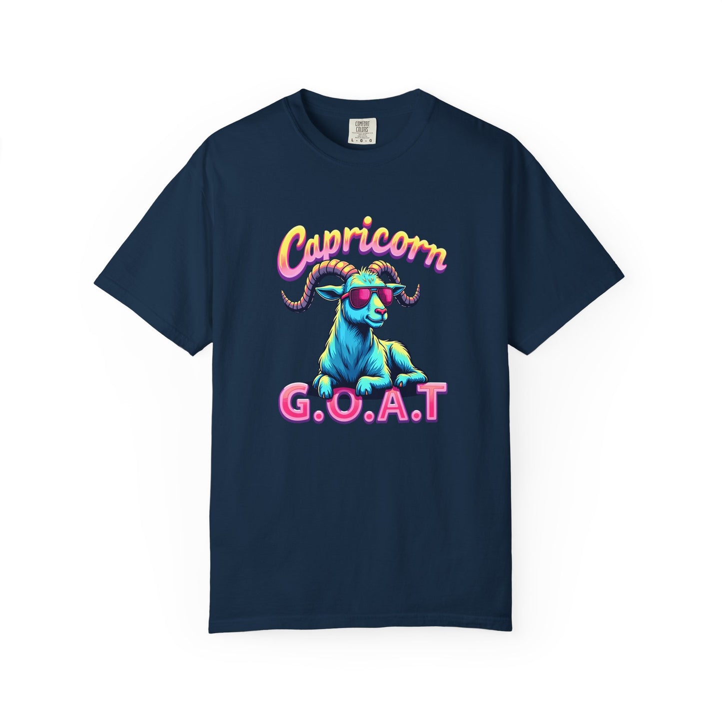 Capricorn G.O.A.T – Retro Neon Astrology Tee