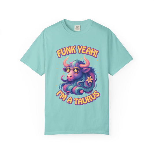 Funk Yeah I’m a Taurus Groovy Tee – Multicolor Retro Zodiac Shirt