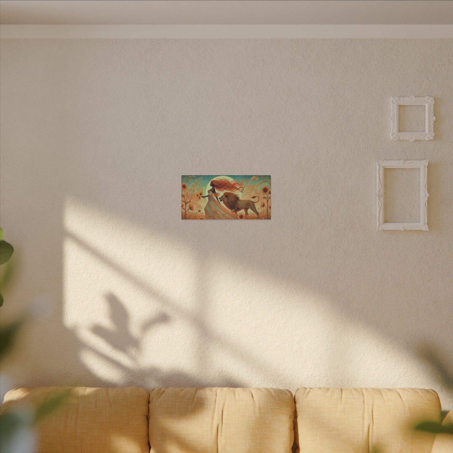Leo Radiance – Regal Majesty Zodiac Canvas Wall Art