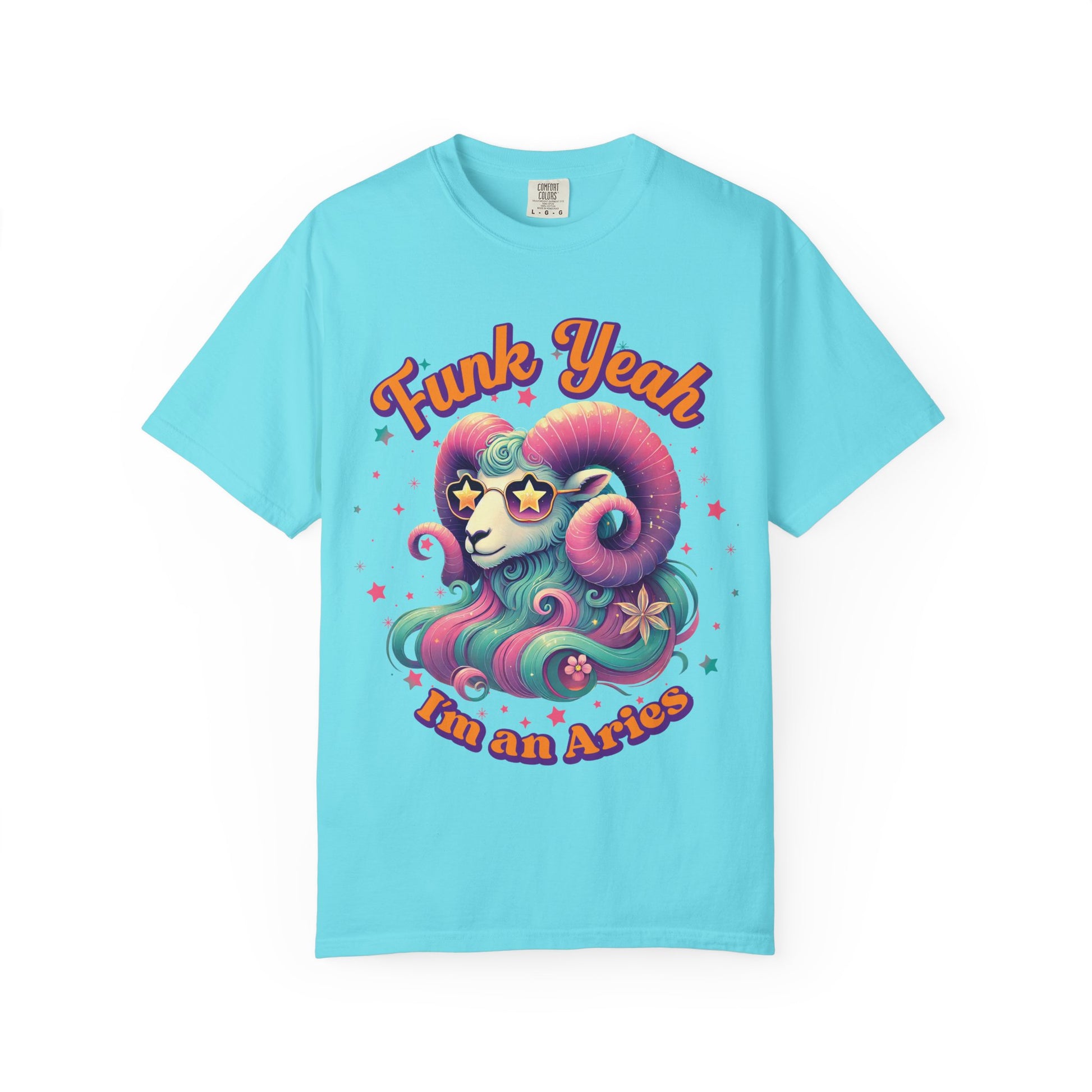 Funk Yeah I’m an Aries Tee – Retro Funny Colorful Zodiac Shirt