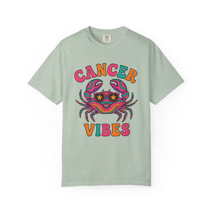 Cancer Vibes Tee – Colorful Retro Zodiac Shirt