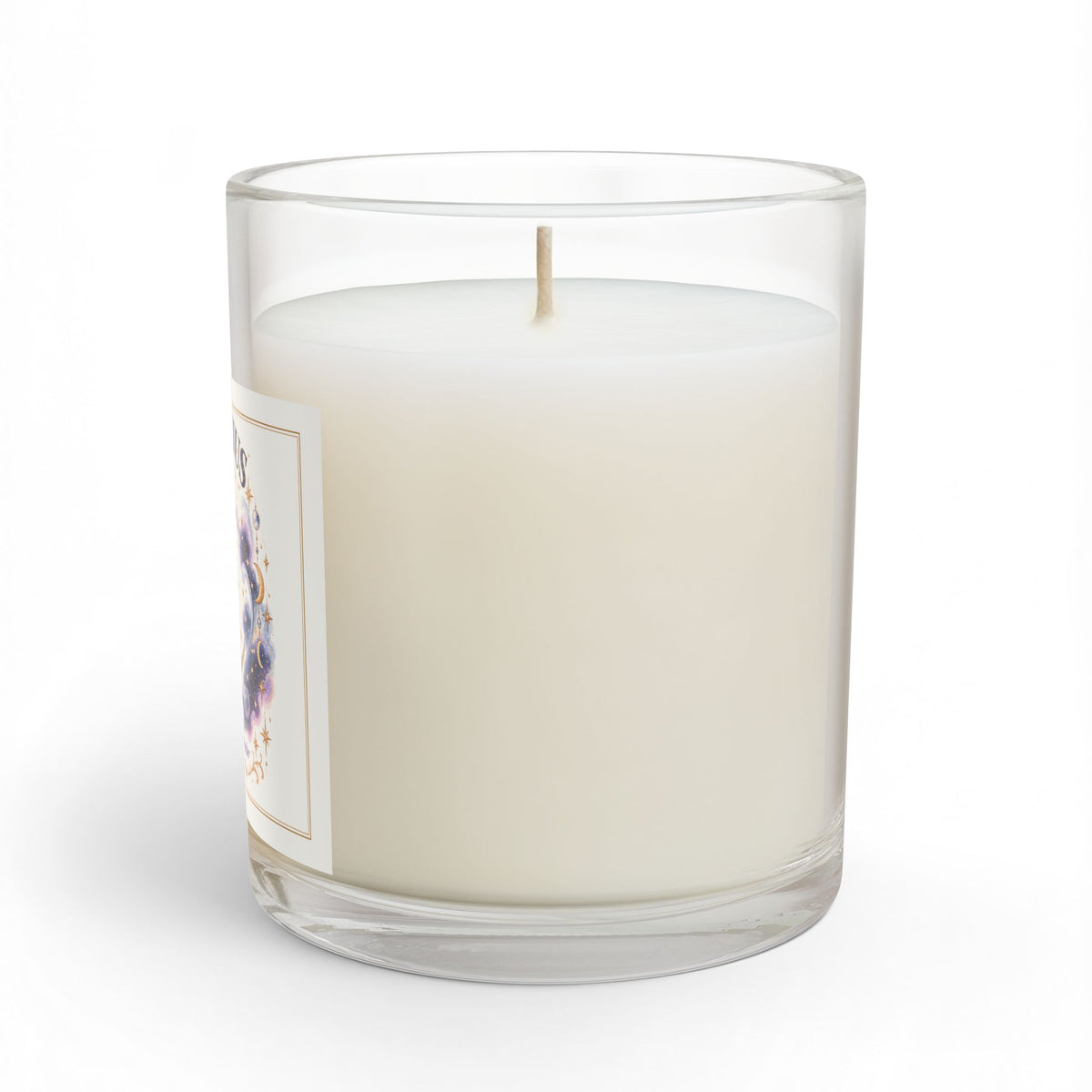 Cosmic Aquarius Zodiac Moon Astrology Celestial Aquarius Scented & Unscented Candle 11oz