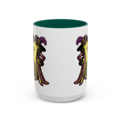 Friggin' Fabulous Frog Mug | Cute Frog Coffee Mug for Women | Funny Glam Frog Gift | Colored Mug