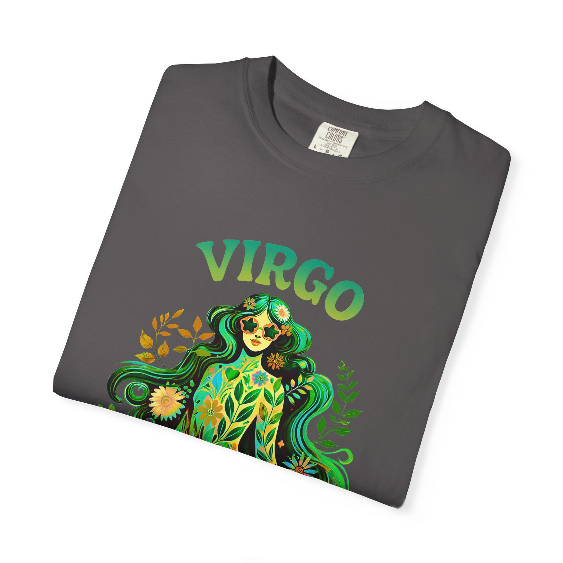 Virgo Flower Child – Vibrant Retro Zodiac Tee