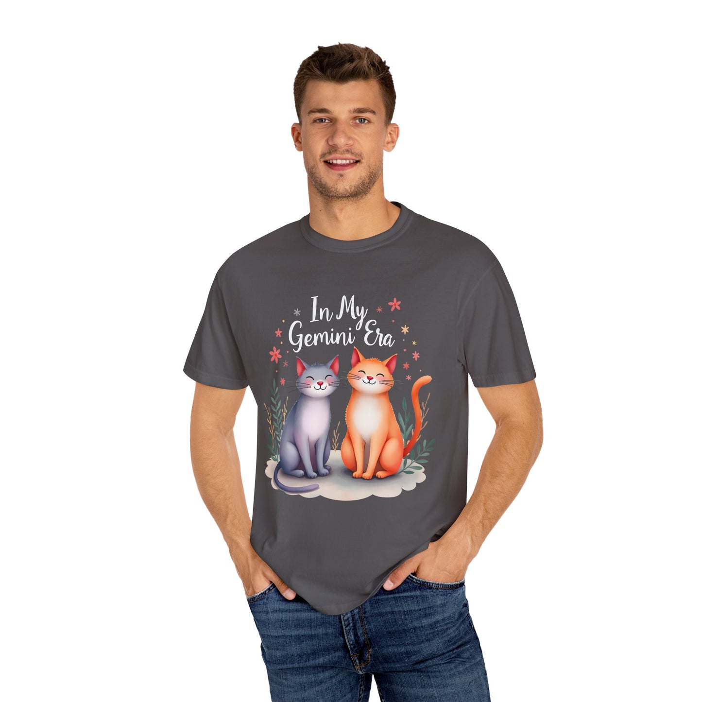 In My Gemini Era – Colorful Zodiac Cats Shirt