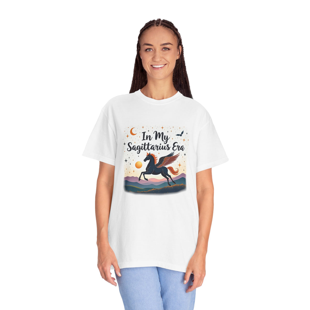 In My Sagittarius Era – Mystical Pegasus Tee - Enchanted Sky