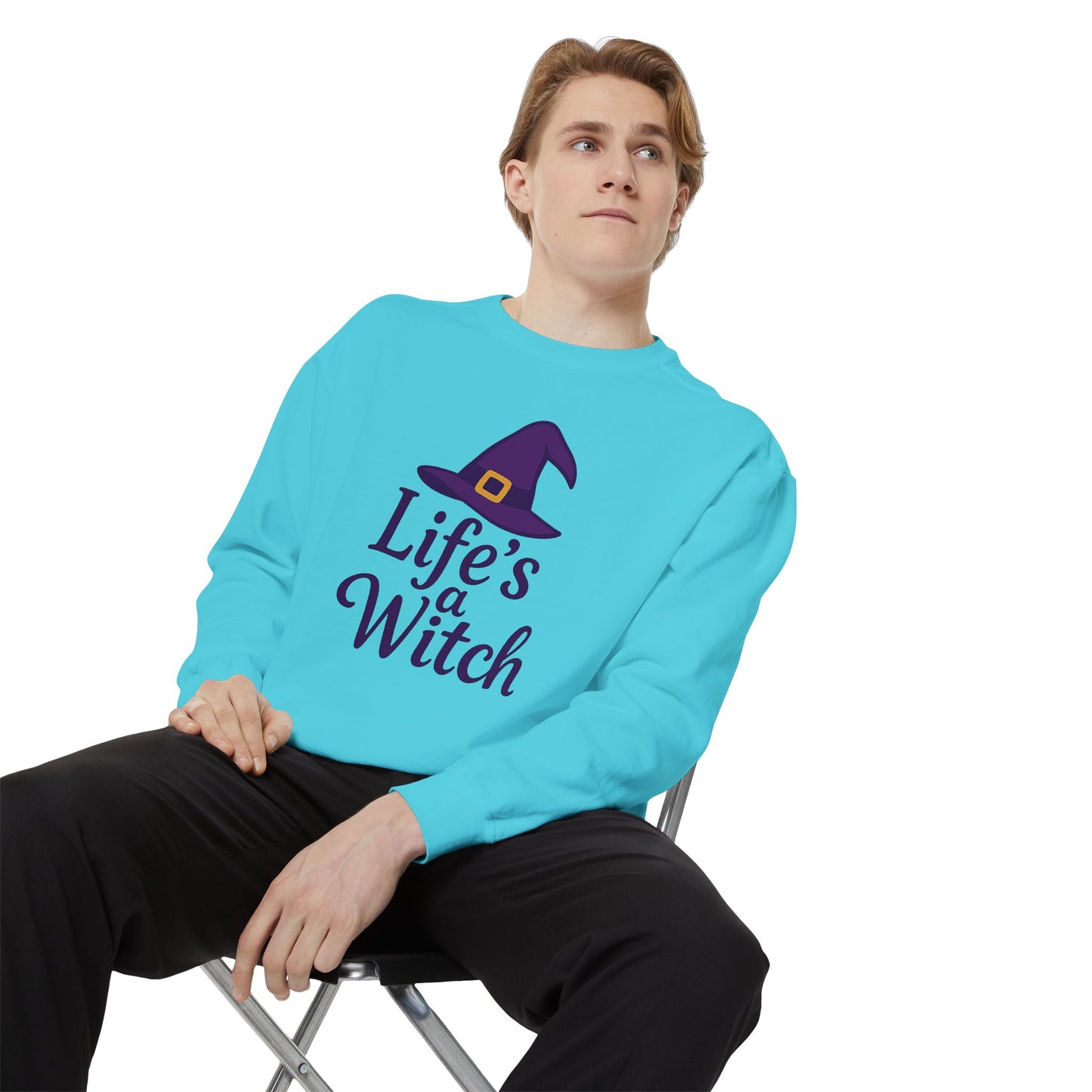 Life’s a Witch Sweatshirt – Funny Witch Hat Pullover