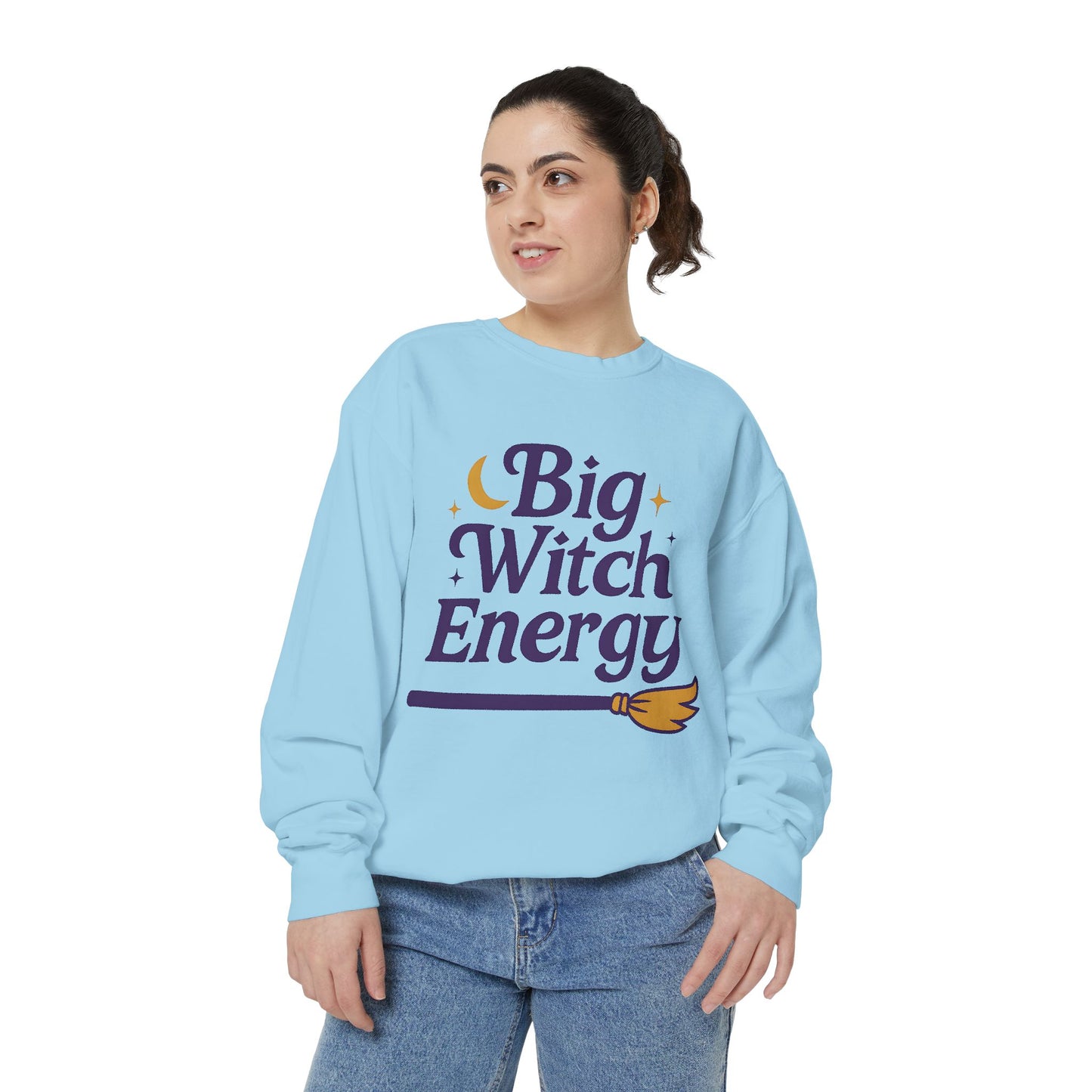 Big Witch Energy Sweatshirt – Moon Broom Pullover