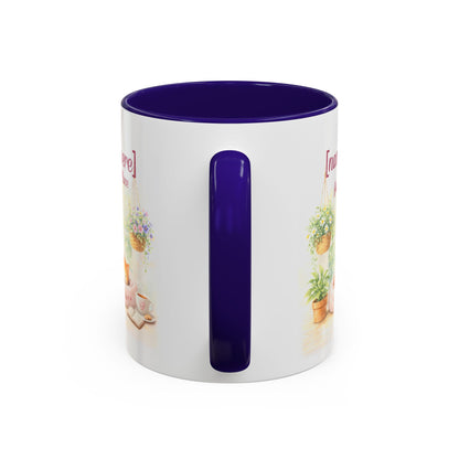 Personalized Name Cat Mug - Custom "Happy Place" Ceramic Mug for Cat Lovers