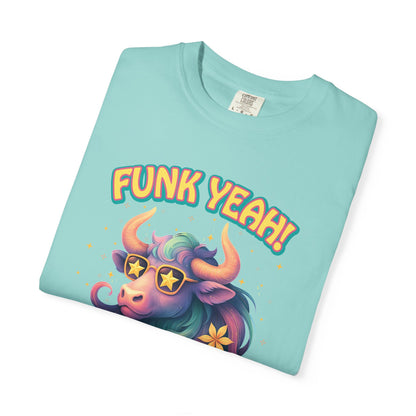 Funk Yeah I’m a Taurus T-Shirt | Cool Retro Taurus Graphic Tee | Comfort Colors 1717 | Astrology Shirt for Earth Signs