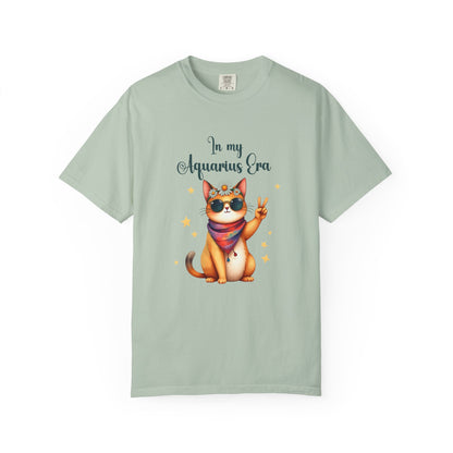 In My Aquarius Era Tee – Funny Zodiac Cat Shirt