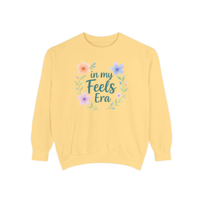 In My Feels Era Unisex Crewneck – Self-Love Empowering Comfort Colors Midweight Sweatshirt