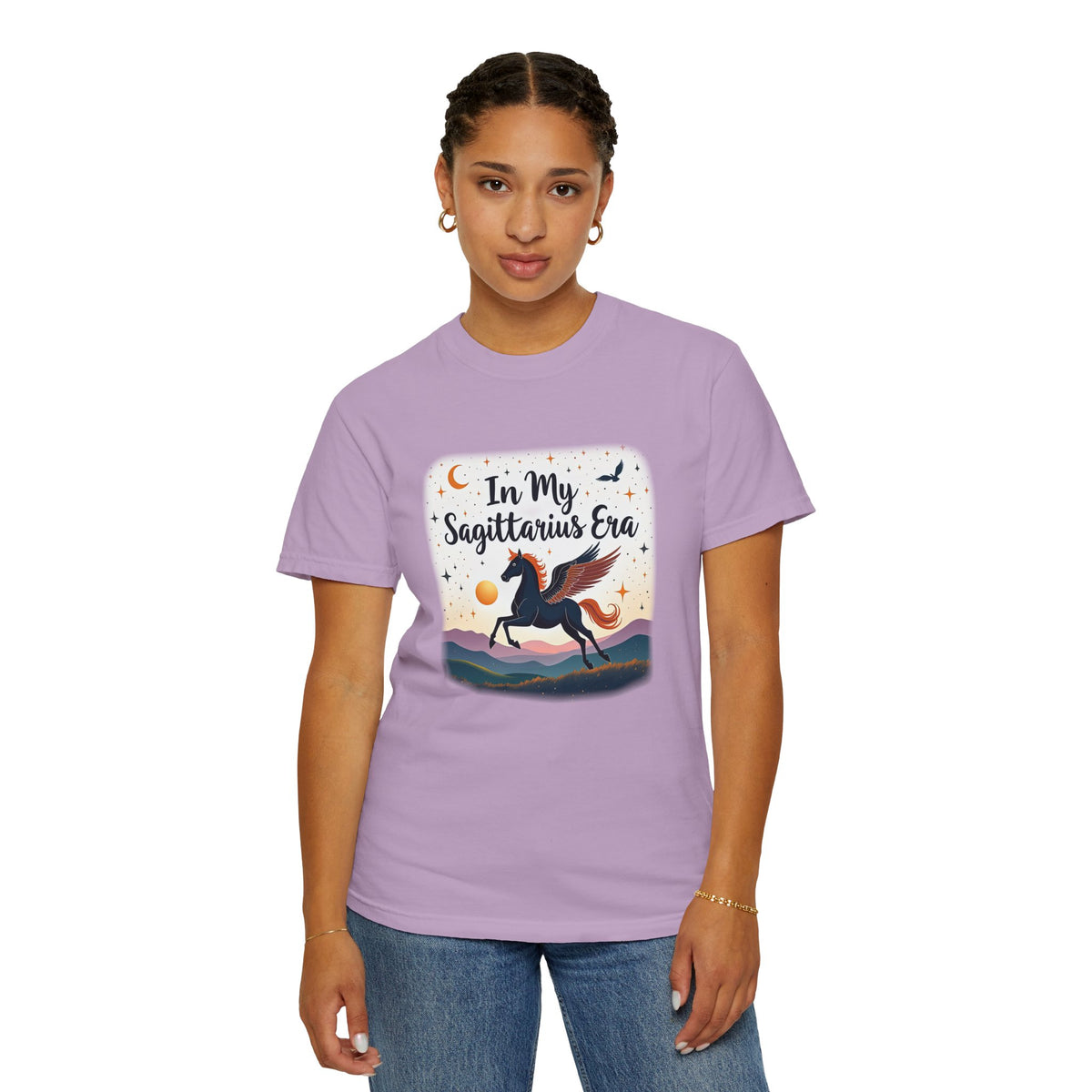 In My Sagittarius Era – Mystical Pegasus Tee - Enchanted Sky