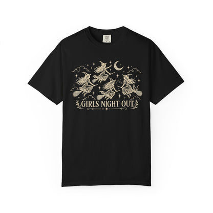 Girls Night Out Halloween Witchy Goth T-shirt | Vintage Feminist Graphic Tee