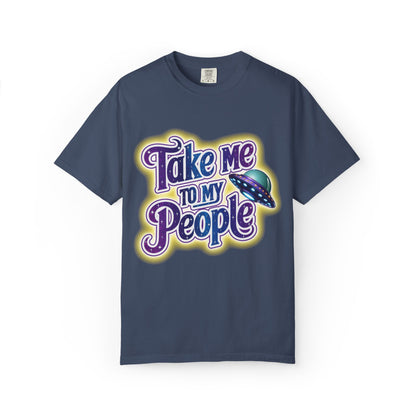 Take Me To My People Tee – Funny Retro UFO Shirt